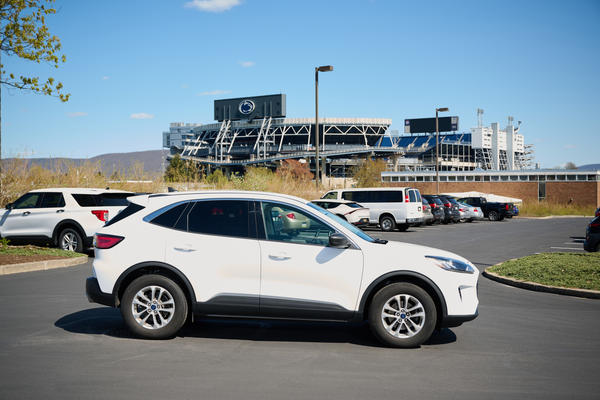 Ford Escape parking in front of Beaver Stadium