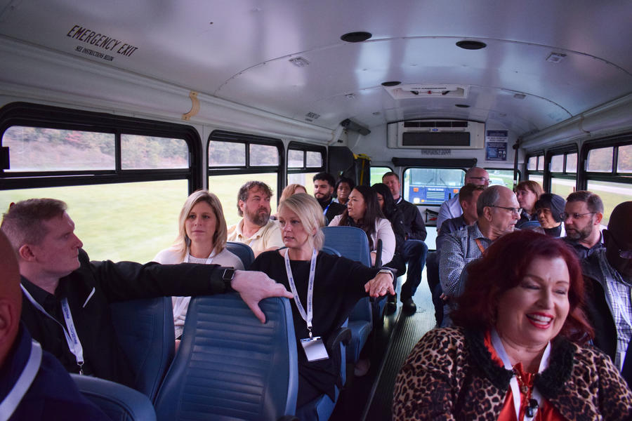 Riding the bus