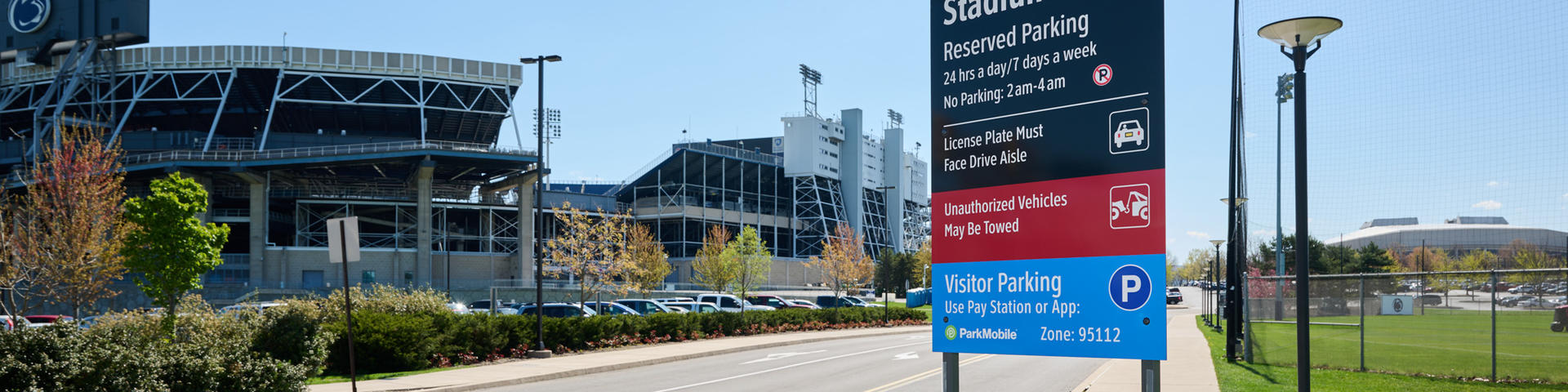 Stadium West Entrance Sign 